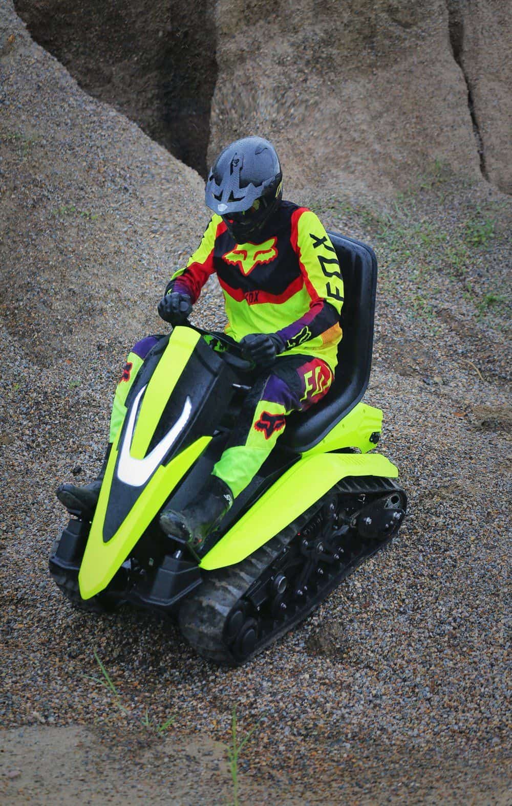 72V elektrische sneeuwscooter met twee sporen off-road