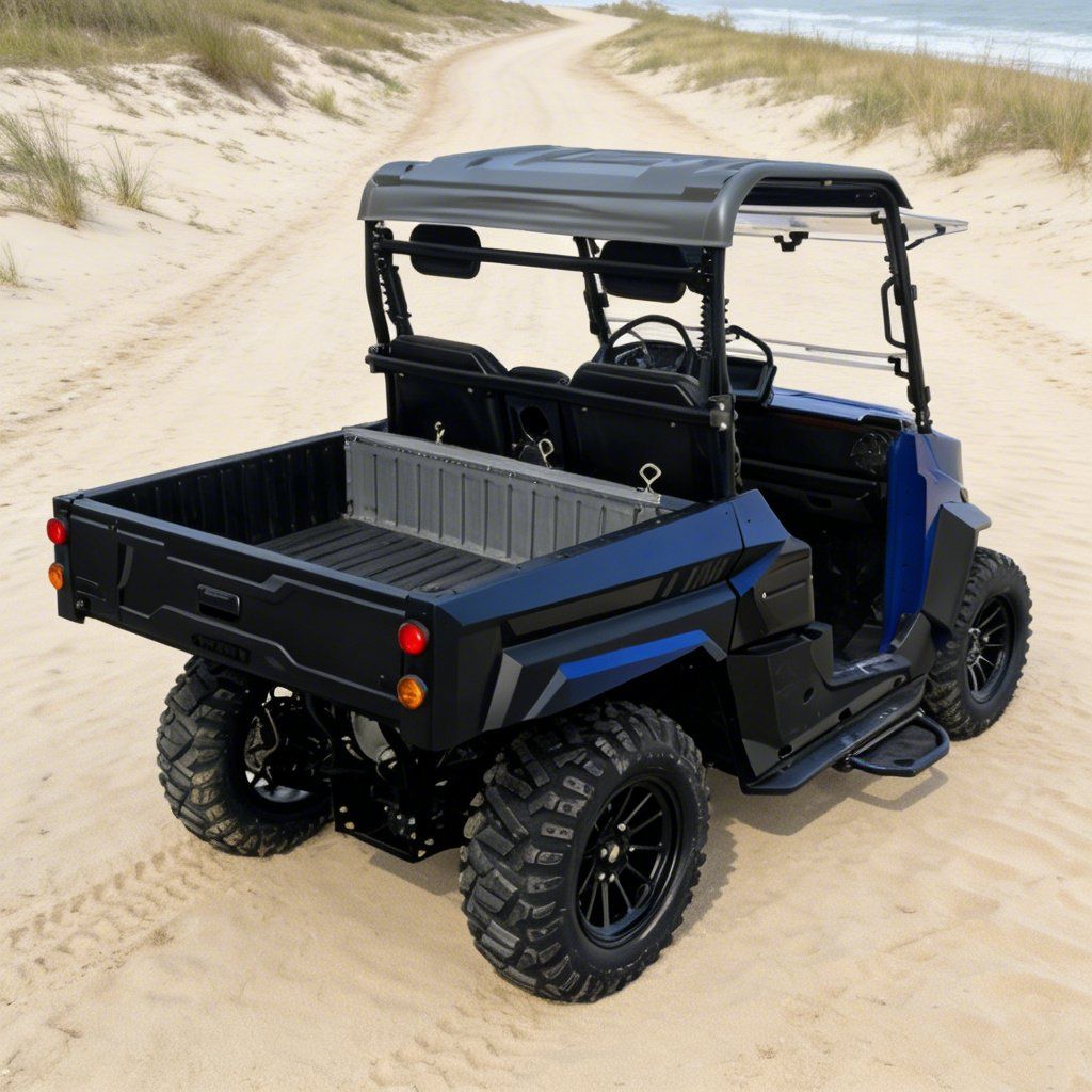 Elektrische UTV 4WD voor bouwlocatie 14 inch banden 73,6 V 20 kW piekvermogen