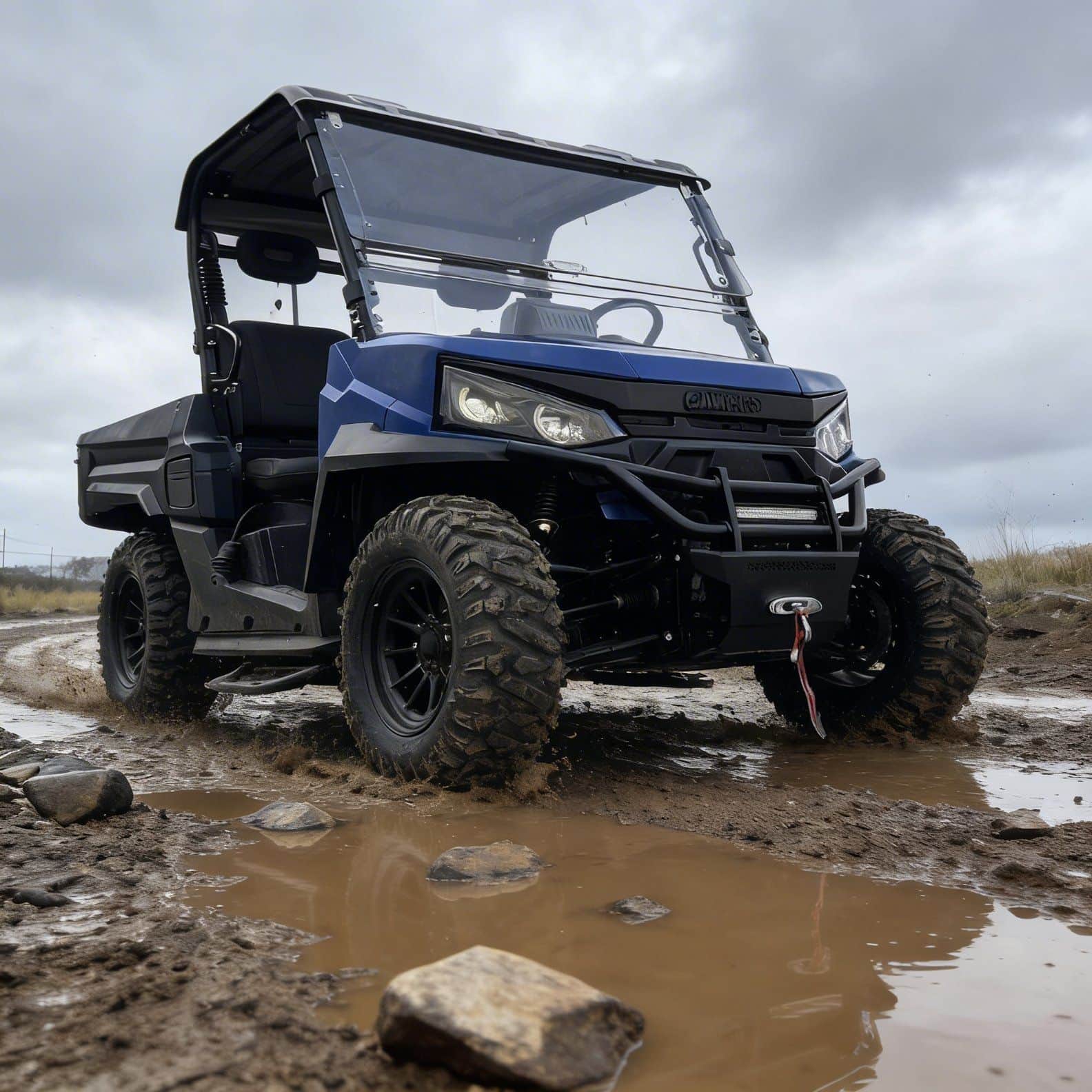 Elektrische UTV 73,6 V 20 kW piekvermogen 4WD 400A controller off-road